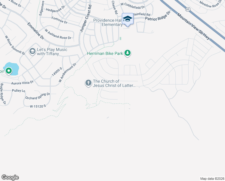 map of restaurants, bars, coffee shops, grocery stores, and more near 4862 West Ridge Rock Circle in Herriman