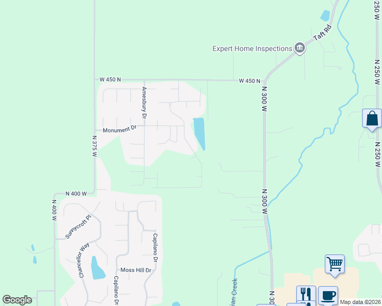 map of restaurants, bars, coffee shops, grocery stores, and more near 4100 Peterborough Road in West Lafayette