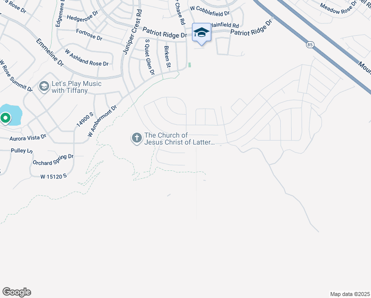 map of restaurants, bars, coffee shops, grocery stores, and more near 4832 West Ridge Rock Circle in Herriman