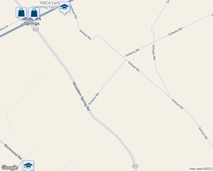 map of restaurants, bars, coffee shops, grocery stores, and more near 604 Scheiry Road in Fleetwood