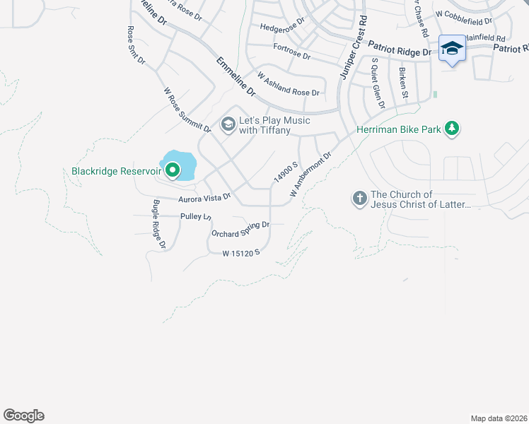 map of restaurants, bars, coffee shops, grocery stores, and more near 5229 Rose Summit Drive in Herriman