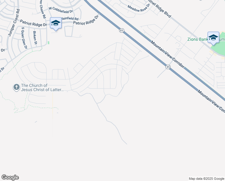 map of restaurants, bars, coffee shops, grocery stores, and more near 4449 West Wharton Drive in Herriman