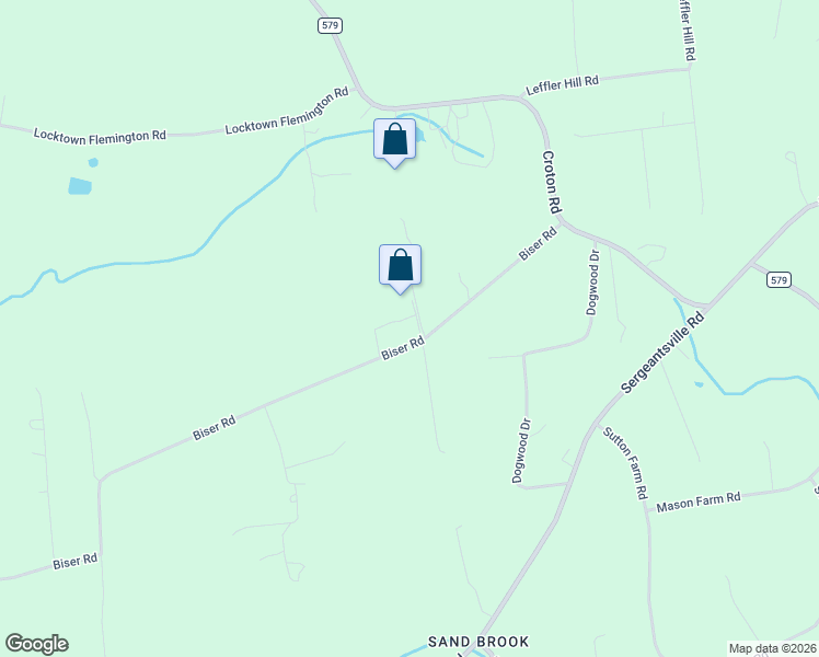 map of restaurants, bars, coffee shops, grocery stores, and more near 22 Biser Road in Flemington