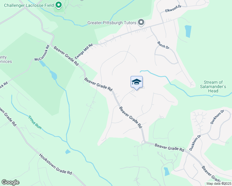 map of restaurants, bars, coffee shops, grocery stores, and more near 2785 Beaver Grade Road in Coraopolis