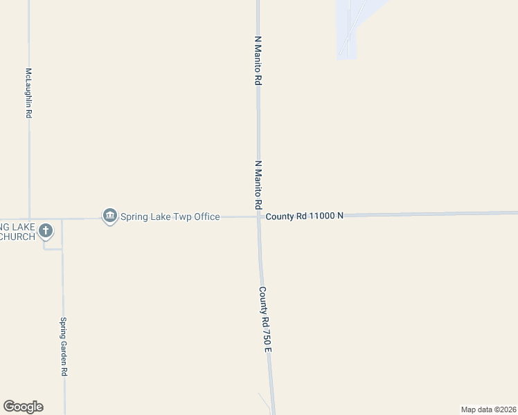 map of restaurants, bars, coffee shops, grocery stores, and more near 3370 County Road 11000 North in Manito