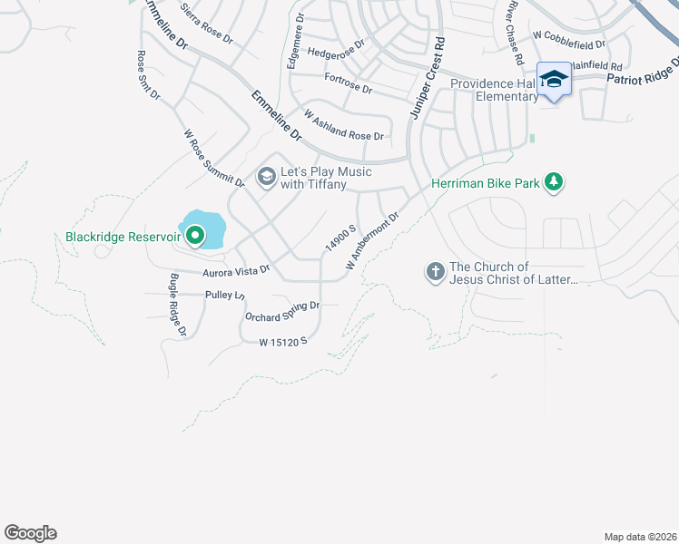 map of restaurants, bars, coffee shops, grocery stores, and more near 5174 West Ambermont Drive in Herriman
