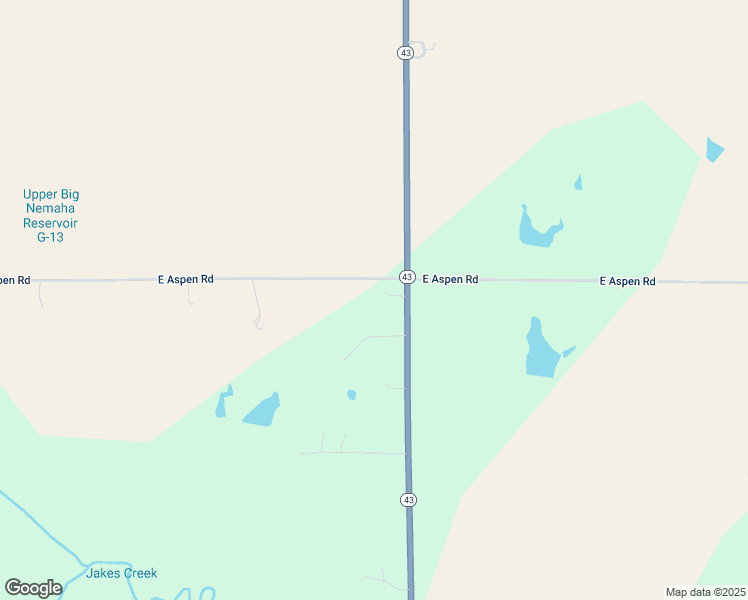 map of restaurants, bars, coffee shops, grocery stores, and more near 4253 Nebraska 43 in Adams