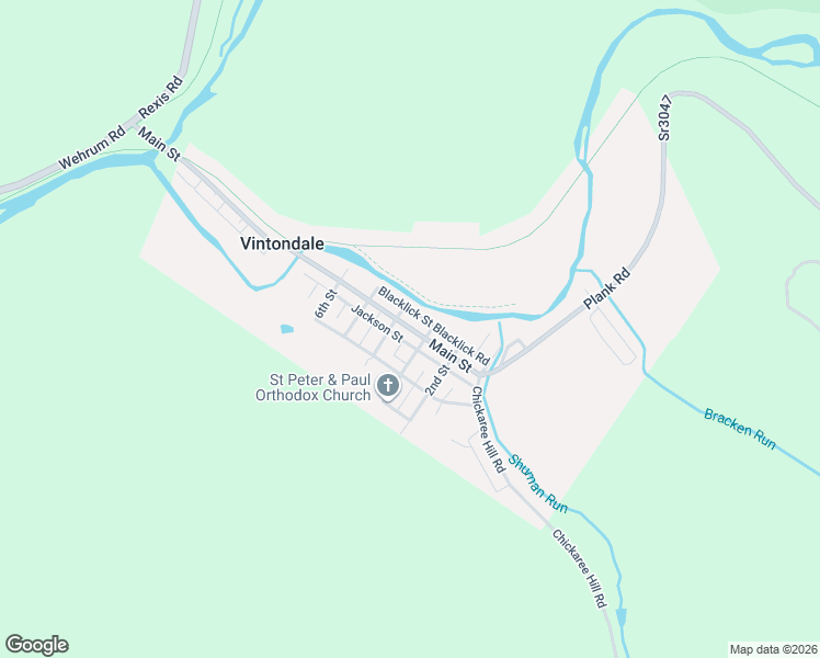map of restaurants, bars, coffee shops, grocery stores, and more near 320 Main Street in Vintondale