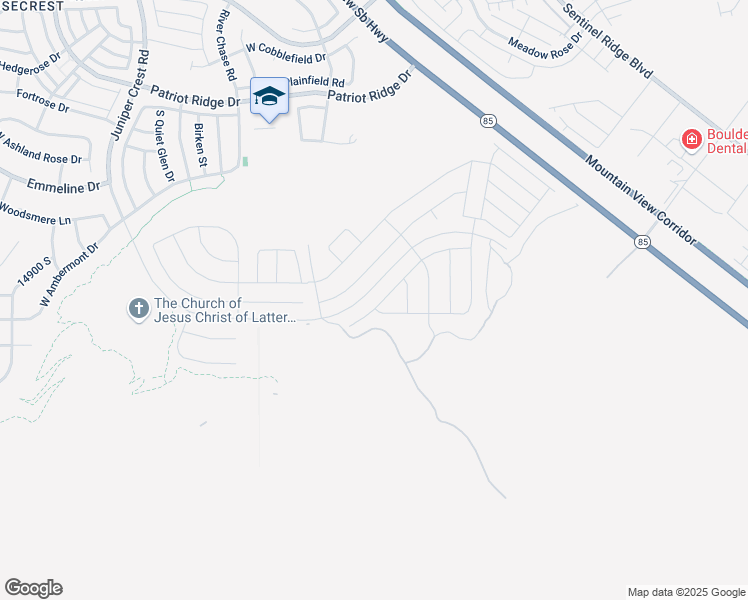 map of restaurants, bars, coffee shops, grocery stores, and more near 4631 West Birkdale Drive in Herriman