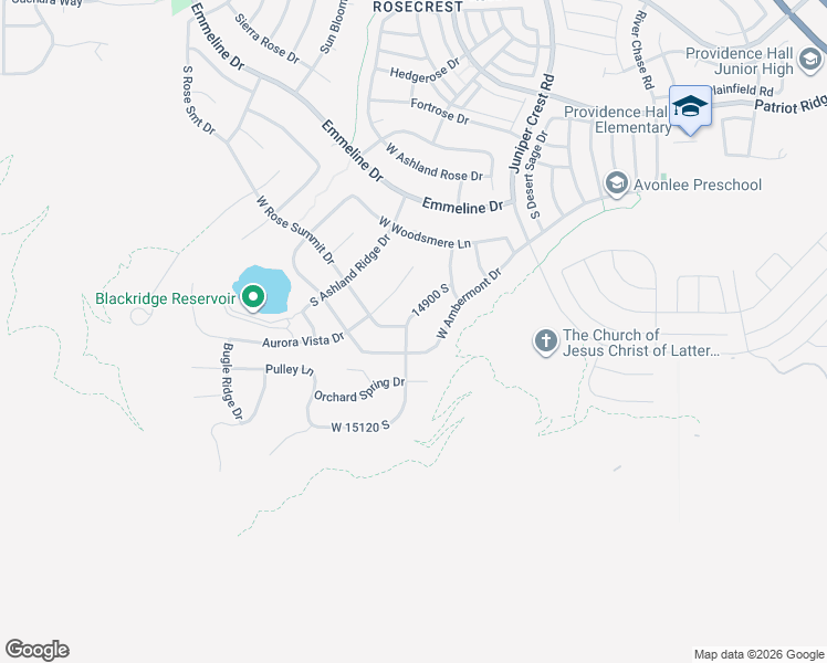 map of restaurants, bars, coffee shops, grocery stores, and more near 5229 Rose Summit Drive in Herriman