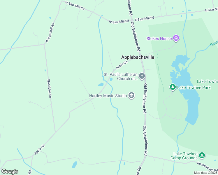 map of restaurants, bars, coffee shops, grocery stores, and more near 1054 Apple Road in Quakertown