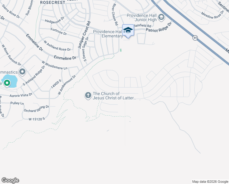 map of restaurants, bars, coffee shops, grocery stores, and more near 4852 West Upper Bend Drive in Herriman