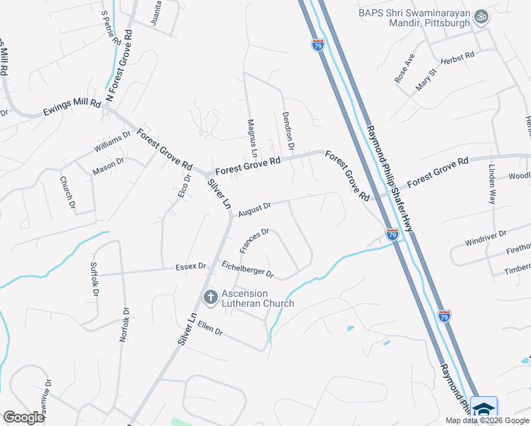 map of restaurants, bars, coffee shops, grocery stores, and more near 23 Frances Drive in Coraopolis