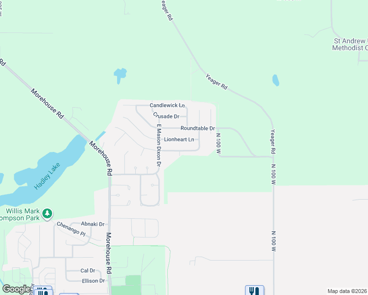 map of restaurants, bars, coffee shops, grocery stores, and more near 1327 Shining Armor Lane in West Lafayette