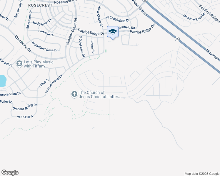 map of restaurants, bars, coffee shops, grocery stores, and more near 4797 Mossley Bend Drive in Herriman