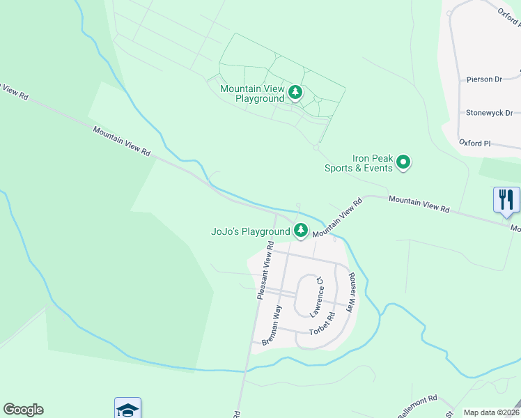map of restaurants, bars, coffee shops, grocery stores, and more near 216 Mountain View Road in Somerset County