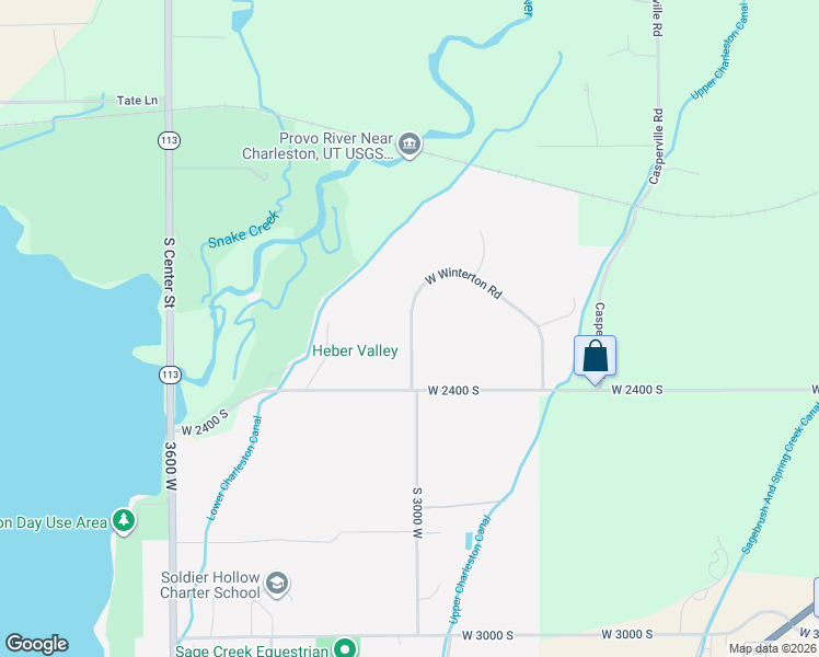 map of restaurants, bars, coffee shops, grocery stores, and more near 2966 Winterton Circle Road in Heber City