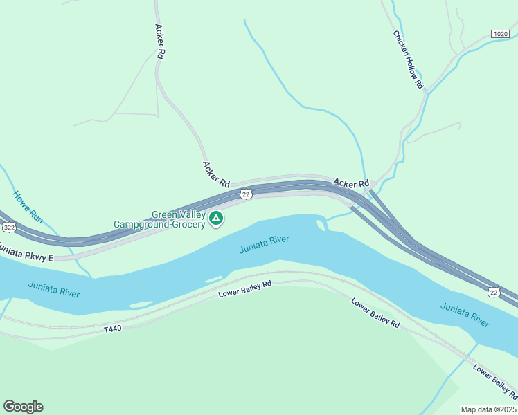 map of restaurants, bars, coffee shops, grocery stores, and more near 354 Juniata Parkway East in Newport