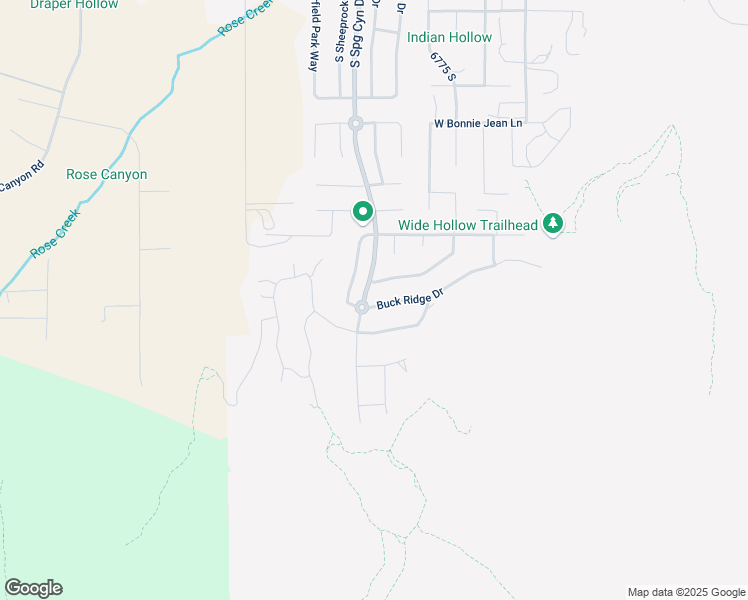 map of restaurants, bars, coffee shops, grocery stores, and more near 6872 West Buck Ridge Drive in Herriman