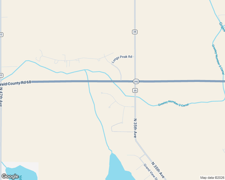 map of restaurants, bars, coffee shops, grocery stores, and more near 16928 Weld County Road 68 in Greeley