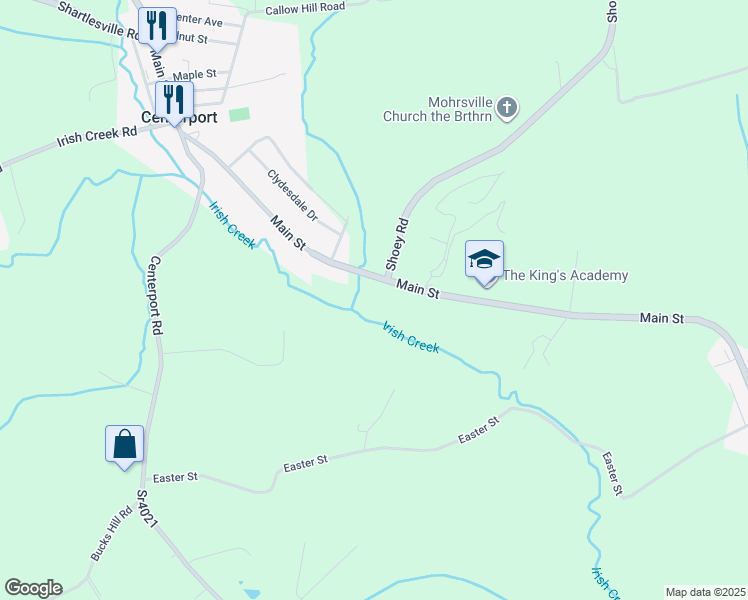 map of restaurants, bars, coffee shops, grocery stores, and more near 1813 Main Street in Mohrsville