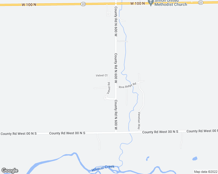 map of restaurants, bars, coffee shops, grocery stores, and more near Velvet Road in Kokomo