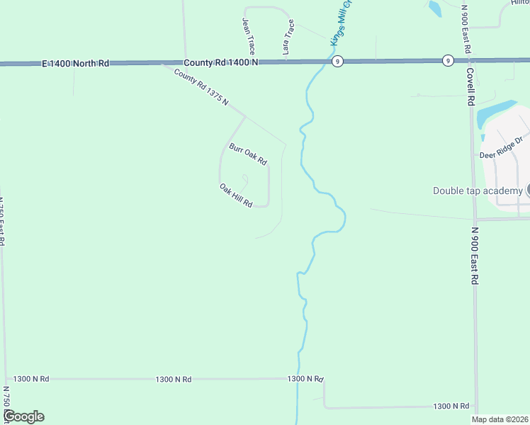 map of restaurants, bars, coffee shops, grocery stores, and more near 13490 Oak Hill Road in Bloomington