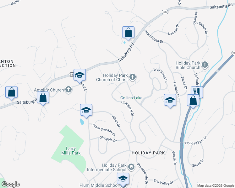 map of restaurants, bars, coffee shops, grocery stores, and more near 408 Summer Haven Ct in Pittsburgh