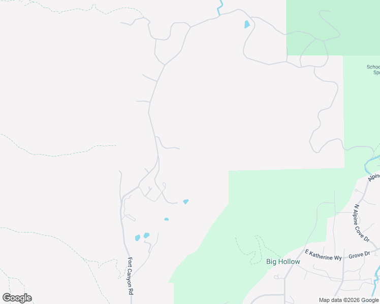 map of restaurants, bars, coffee shops, grocery stores, and more near 15 East Three Falls Ridge in Alpine