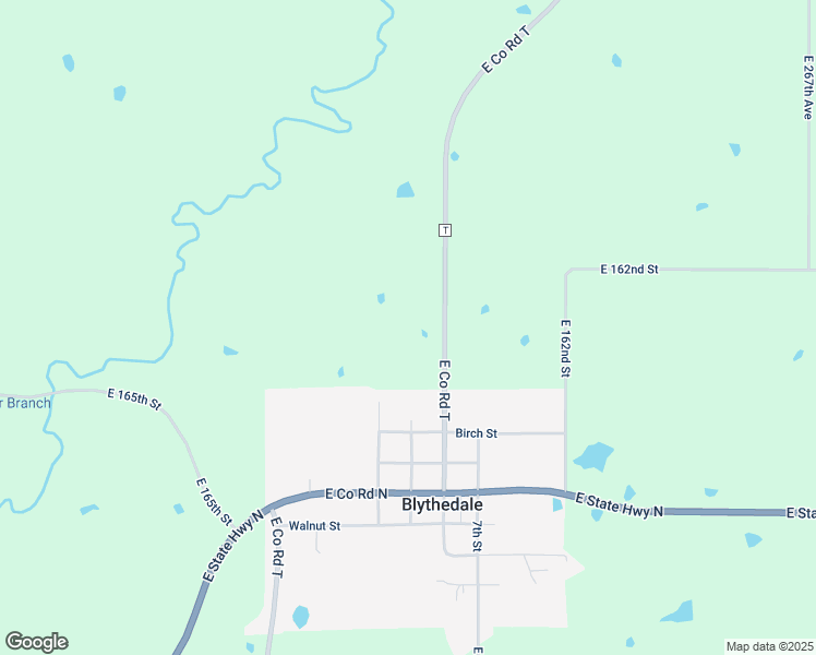 map of restaurants, bars, coffee shops, grocery stores, and more near 16499 East State Highway T in Blythedale