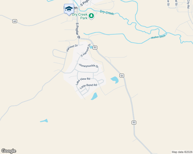 map of restaurants, bars, coffee shops, grocery stores, and more near 335 Little Bend Road in Hayden