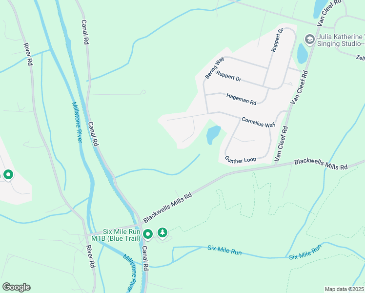 map of restaurants, bars, coffee shops, grocery stores, and more near 11 Alma Court in Franklin Township