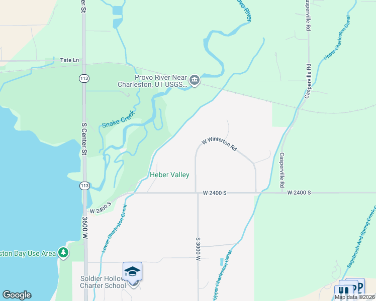 map of restaurants, bars, coffee shops, grocery stores, and more near 2944 West Winterton Road in Heber City