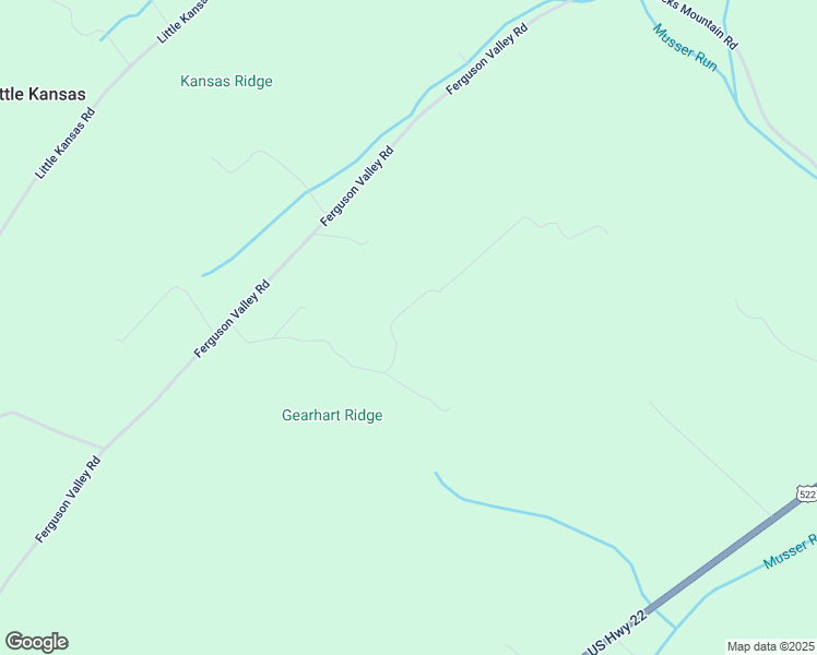 map of restaurants, bars, coffee shops, grocery stores, and more near 45 Stringer Lane in McVeytown
