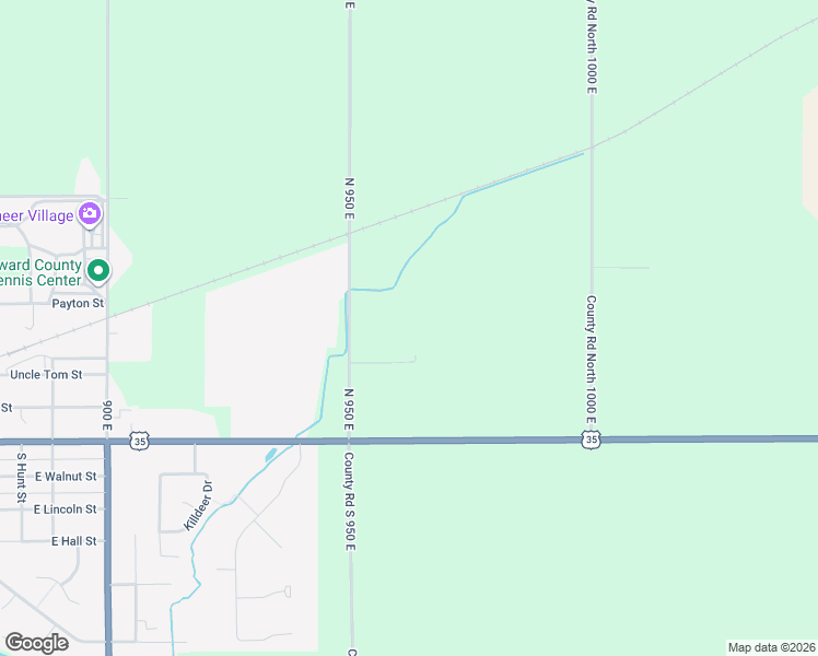 map of restaurants, bars, coffee shops, grocery stores, and more near 230 North 950 East in Greentown