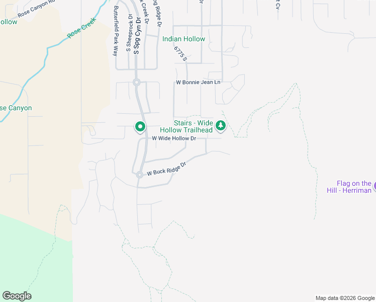 map of restaurants, bars, coffee shops, grocery stores, and more near 6729 W Clear Water Dr in Herriman