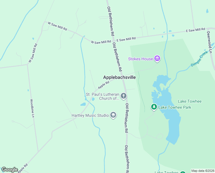 map of restaurants, bars, coffee shops, grocery stores, and more near 1142 Apple Road in Quakertown