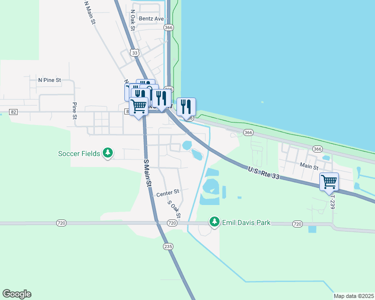 map of restaurants, bars, coffee shops, grocery stores, and more near 290 East Harrison Street in Lakeview