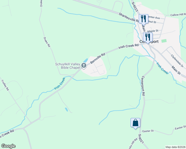map of restaurants, bars, coffee shops, grocery stores, and more near 55 Blarney Circle in Mohrsville
