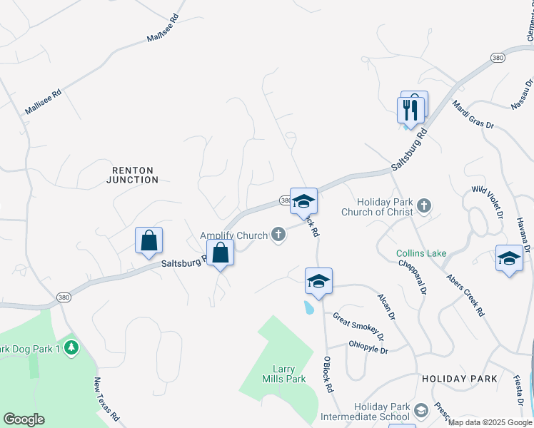 map of restaurants, bars, coffee shops, grocery stores, and more near 9452 Saltsburg Road in Pittsburgh