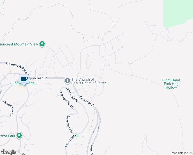map of restaurants, bars, coffee shops, grocery stores, and more near 2508 Lone Hill Drive in Draper
