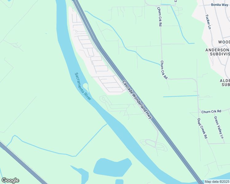 map of restaurants, bars, coffee shops, grocery stores, and more near 8684-8756 Shoreline Dr in Redding