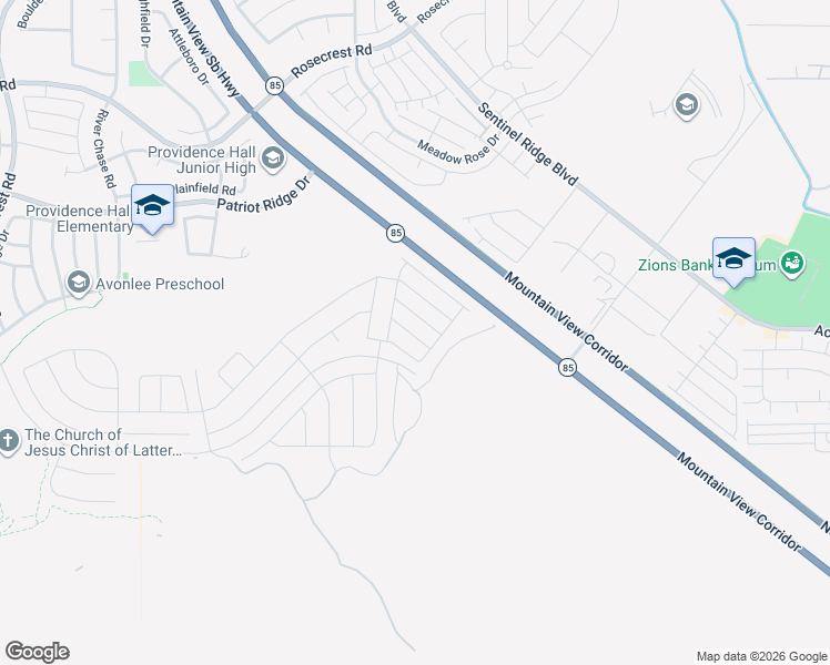 map of restaurants, bars, coffee shops, grocery stores, and more near 4331 West Burwell Lane in Herriman