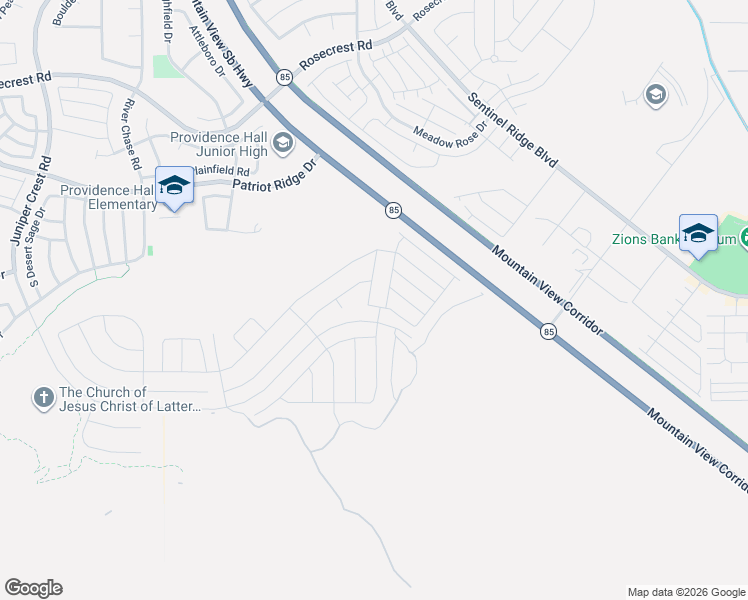 map of restaurants, bars, coffee shops, grocery stores, and more near 14812 South Palmerston Way in Herriman