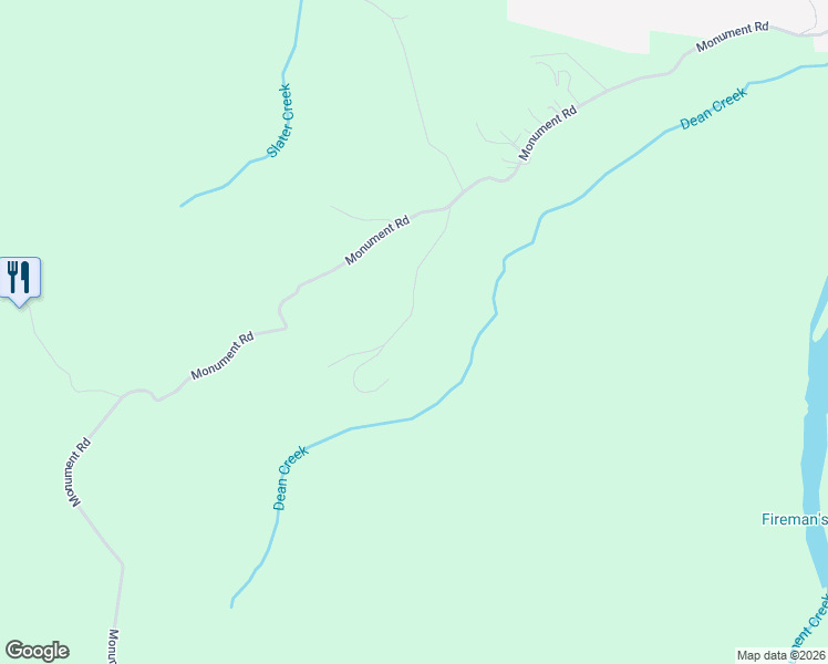 map of restaurants, bars, coffee shops, grocery stores, and more near 155 Old Ranch Road in Rio Dell