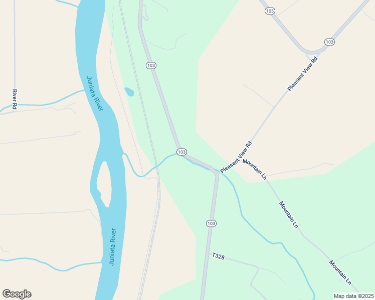 map of restaurants, bars, coffee shops, grocery stores, and more near 6328 Pennsylvania 103 in McVeytown