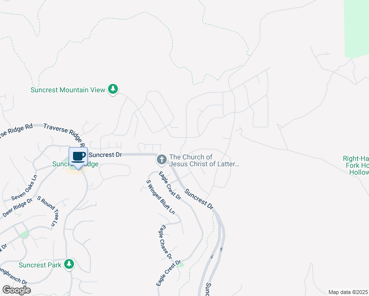 map of restaurants, bars, coffee shops, grocery stores, and more near 14833 South Springtime Road in Draper