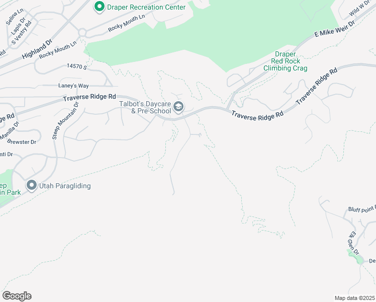 map of restaurants, bars, coffee shops, grocery stores, and more near 14793 Vintage View Lane in Draper