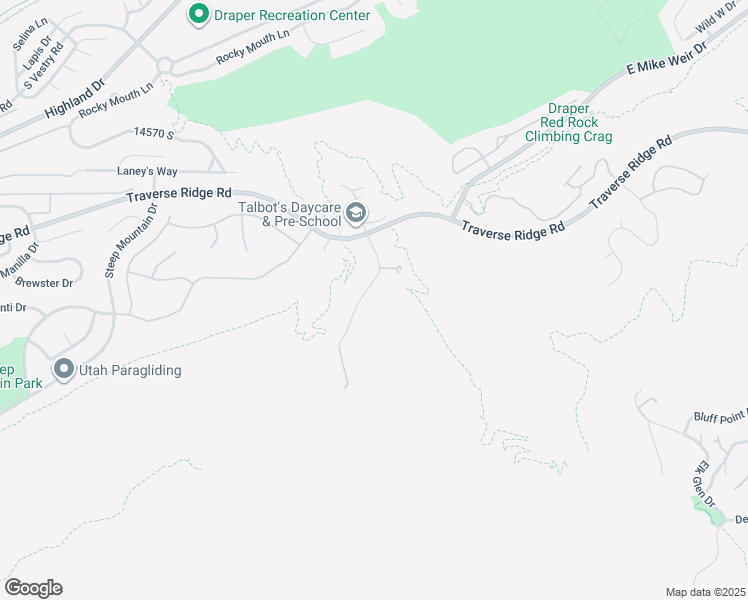 map of restaurants, bars, coffee shops, grocery stores, and more near 14793 Vintage View Lane in Draper