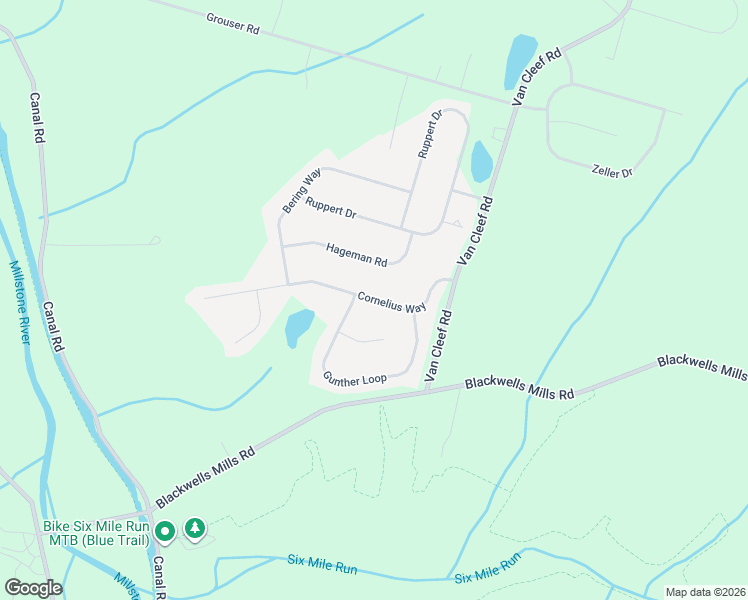 map of restaurants, bars, coffee shops, grocery stores, and more near 13 Cornelius Way in Franklin Township